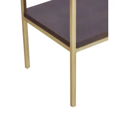 Consolle In Legno Massiccio Con Vani A Giorno Lyle