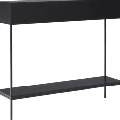 Consolle In Legno Massiccio Con Vani A Giorno Lyle