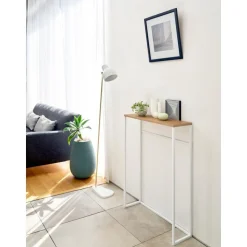 Consolle Stretta In Metallo Con Ganci Tower