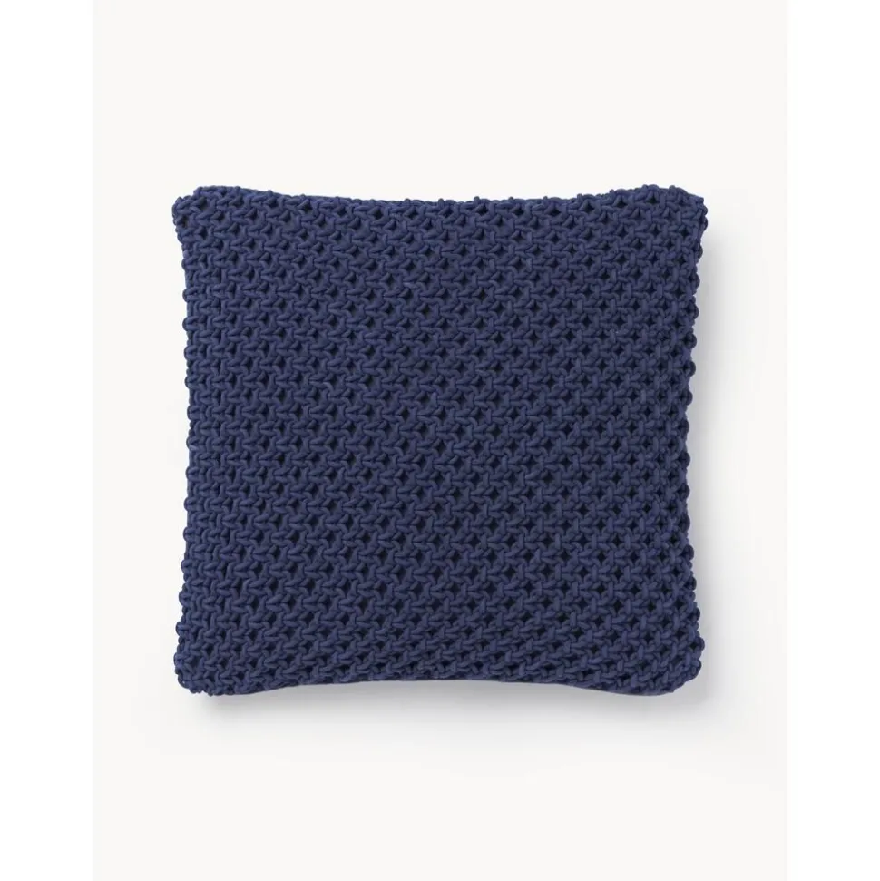 Copricuscino A Maglia In Cotone Gabrielle