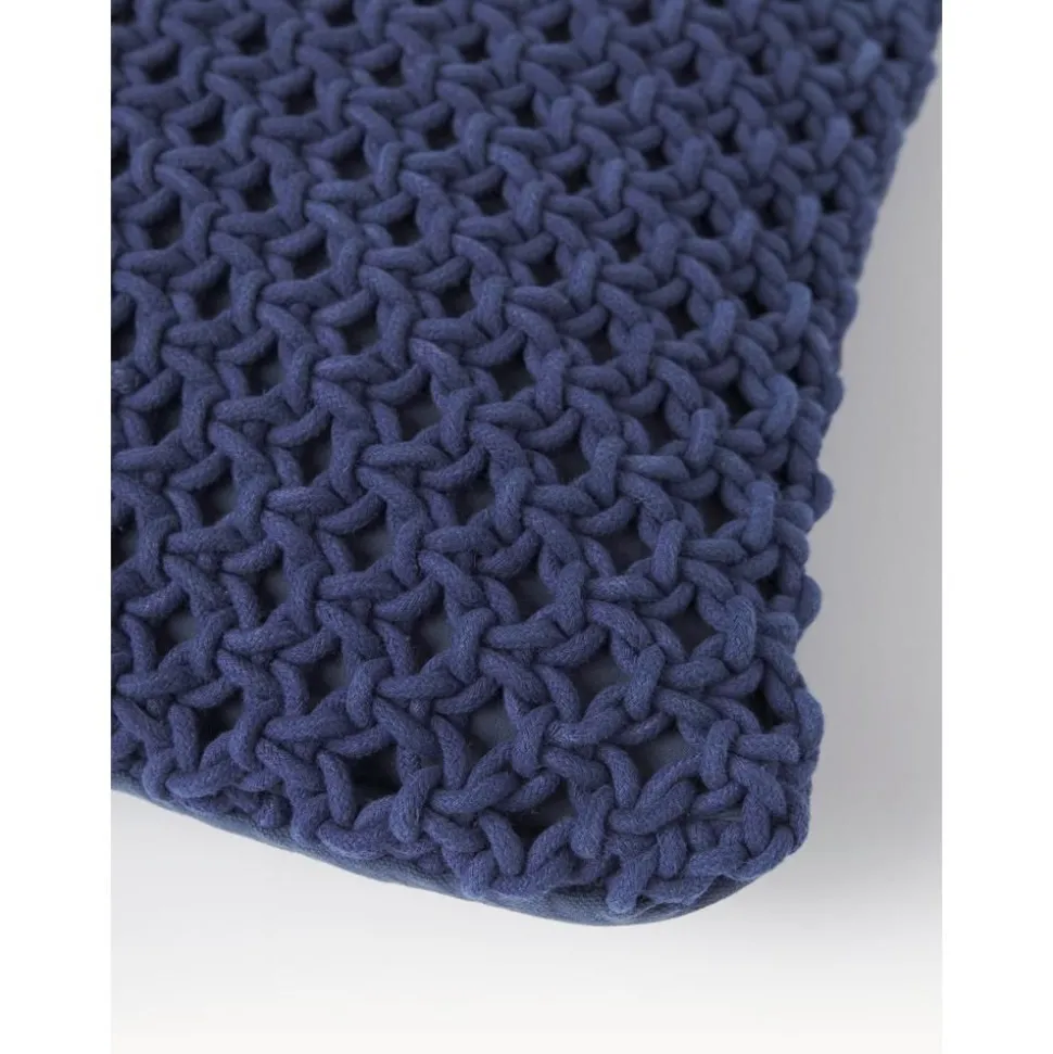 Copricuscino A Maglia In Cotone Gabrielle