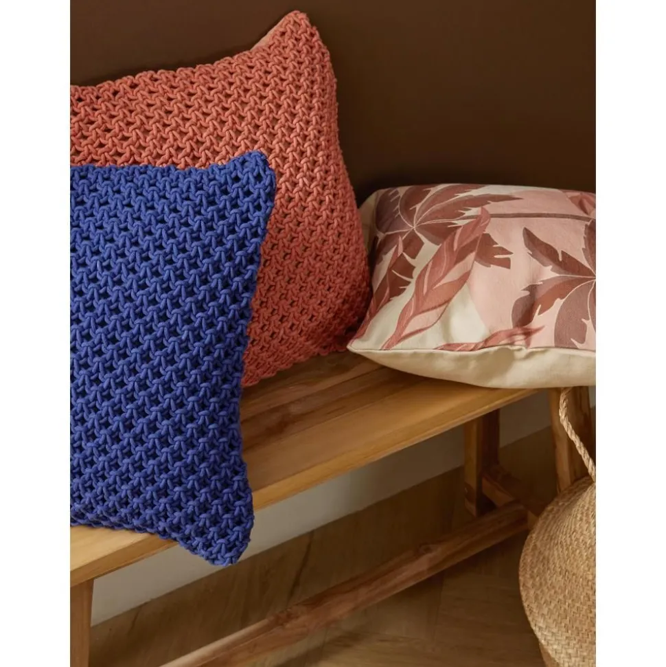 Copricuscino A Maglia In Cotone Gabrielle