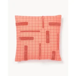 Copricuscino A Quadretti Con Dettagli Decorativi Wade