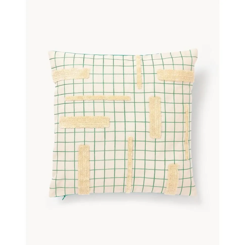 Copricuscino A Quadretti Con Dettagli Decorativi Wade