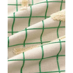 Copricuscino A Quadretti Con Dettagli Decorativi Wade