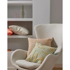 Copricuscino A Quadretti Con Dettagli Decorativi Wade