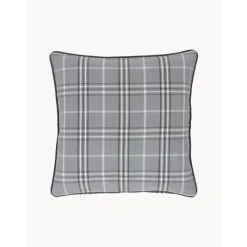 Copricuscino A Quadri Con Bordino Stirling