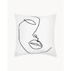 Copricuscino Aria Con Disegno Astratto One Line