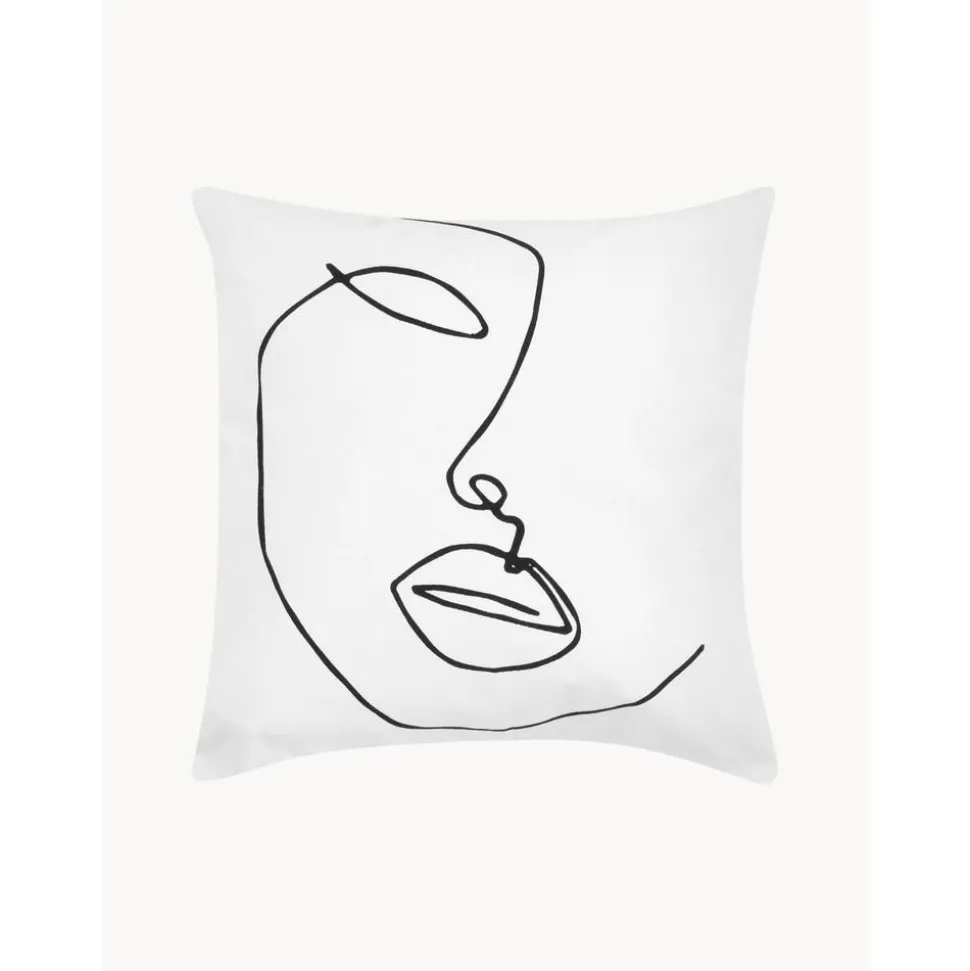 Copricuscino Aria Con Disegno Astratto One Line