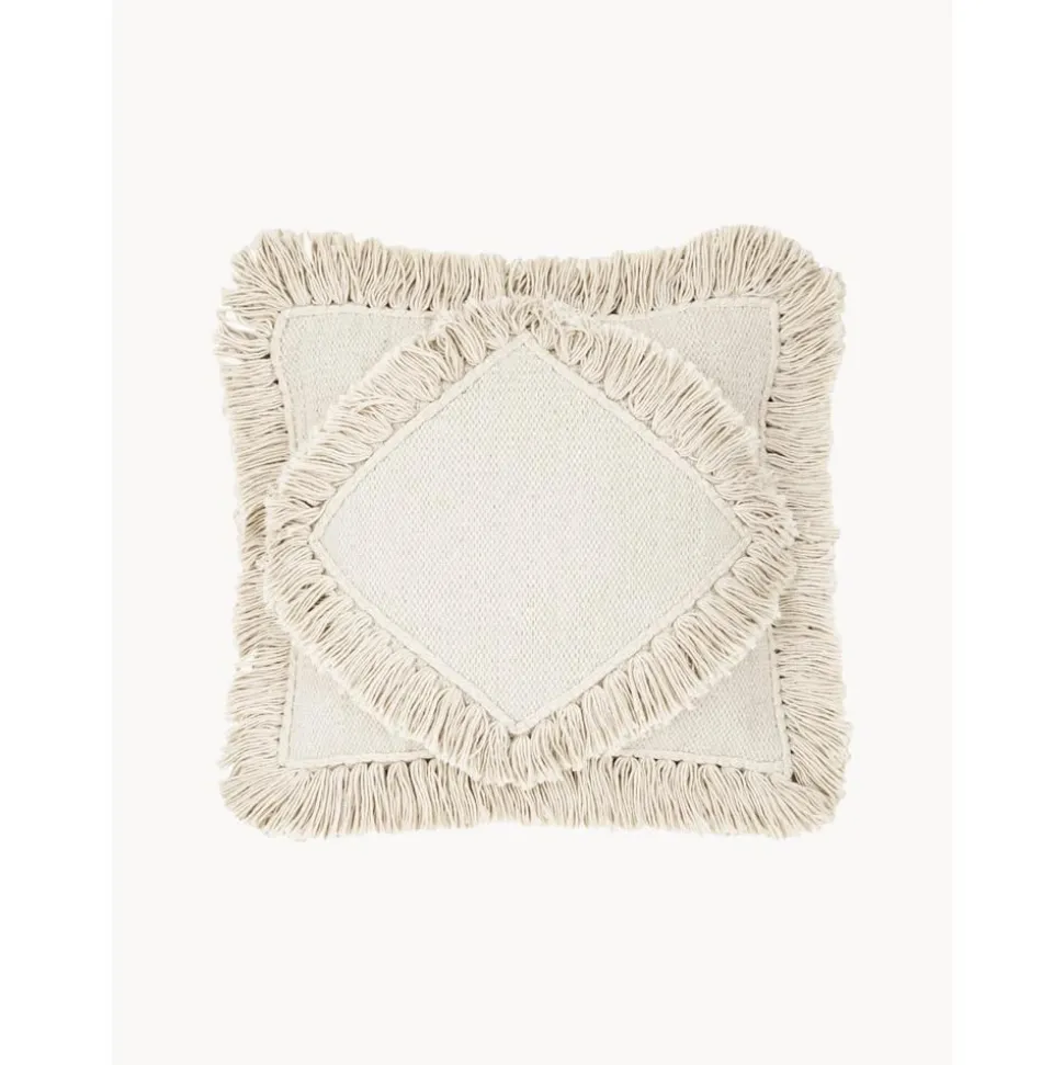 Copricuscino Con Frange Kaheka