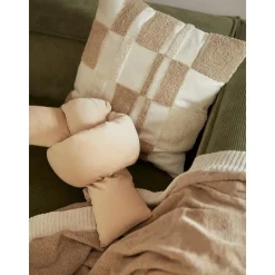 Copricuscino Con Motivo Capitonne A Quadri Scout