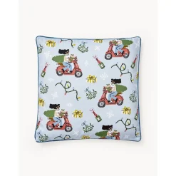 Copricuscino Con Motivo Invernale Scooter