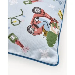 Copricuscino Con Motivo Invernale Scooter