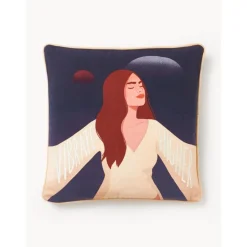 Copricuscino Con Motivo Stato D'Animo Junia