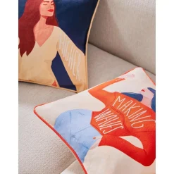 Copricuscino Con Motivo Stato D'Animo Junia