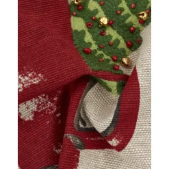 Copricuscino Con Raffinati Dettagli Ricamati Happy Holidays