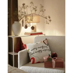 Copricuscino Con Scritta Invernale Happy Always