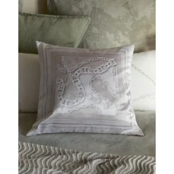 Copricuscino Effetto Seta Con Motivo Catena Chiarina