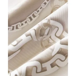 Copricuscino Effetto Seta Con Motivo Catena Chiarina