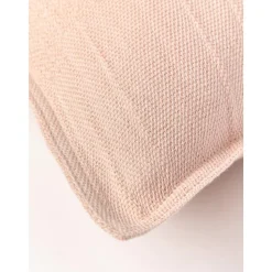 Copricuscino In Cotone Beige Con Effetto Ombre Marcella