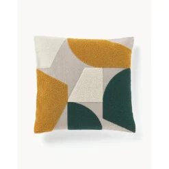 Copricuscino In Cotone Con Decoro Astratto Nomi