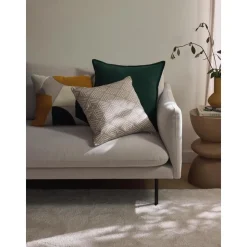 Copricuscino In Cotone Con Decoro Astratto Nomi