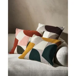 Copricuscino In Cotone Con Decoro Astratto Nomi