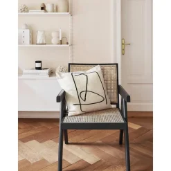 Copricuscino In Cotone Con Stampa Astratta Nova