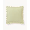 Copricuscino In Cotone Con Bordo Ondulato Atina