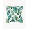 Copricuscino In Cotone Con Motivo Foglie Shade