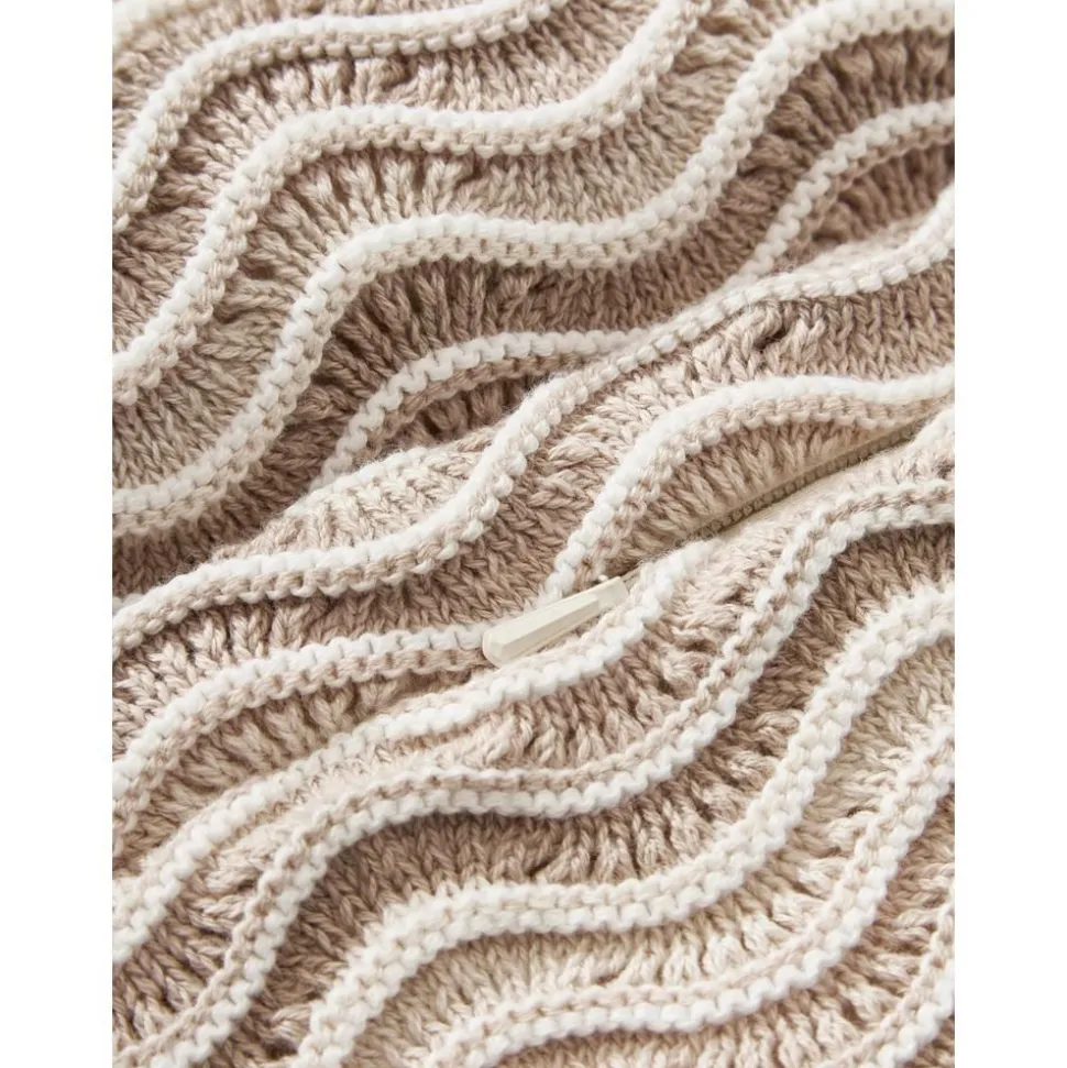 Copricuscino In Cotone Tessuto A Maglia Emilio