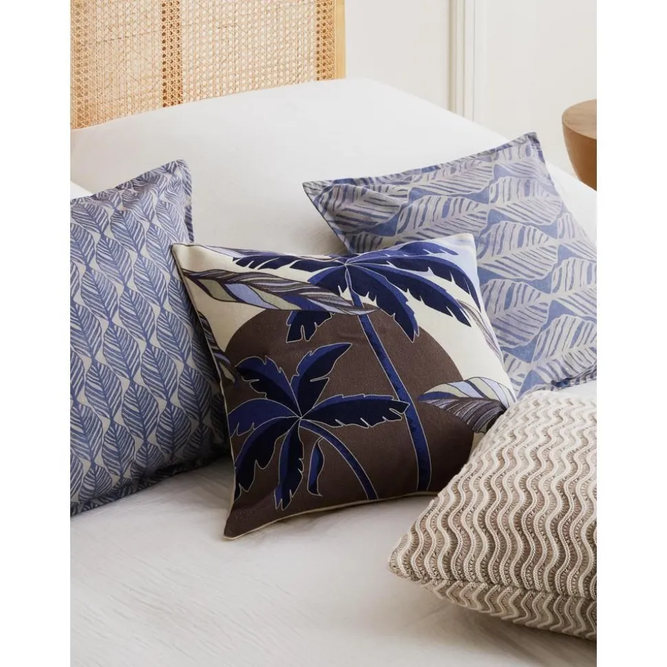 Copricuscino In Cotone Tessuto A Maglia Emilio