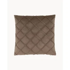 Copricuscino In Velluto Strutturato Con Motivo Rombi Luka