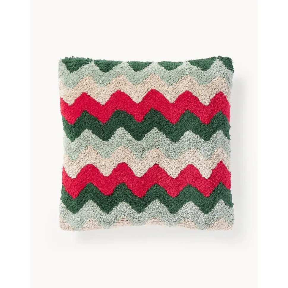 Copricuscino Reversibile In Tessuto Capitonne Con Motivo Invernale Nathaniel