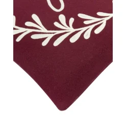 Copricuscino Ricamata Color Rosso Joy