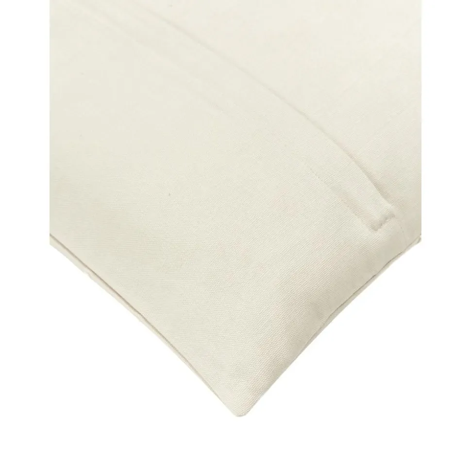 Copricuscino Ricamata Color Beige Snowflake