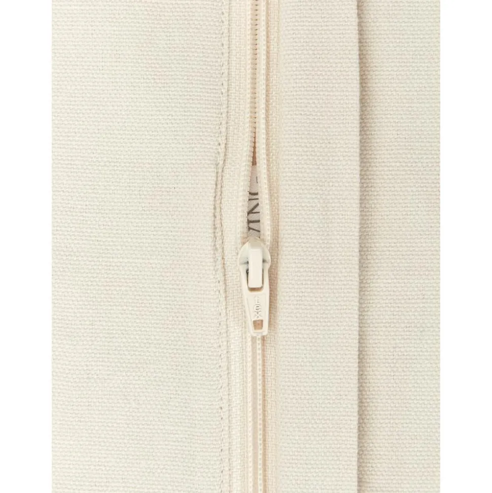 Copricuscino Ricamata Color Beige Snowflake