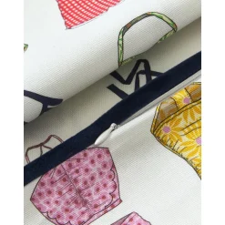 Copricuscino Stampato Con Bordino In Velluto Marietta