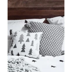 Copricuscino Tessuto A Maglia Con Nappine Astrid