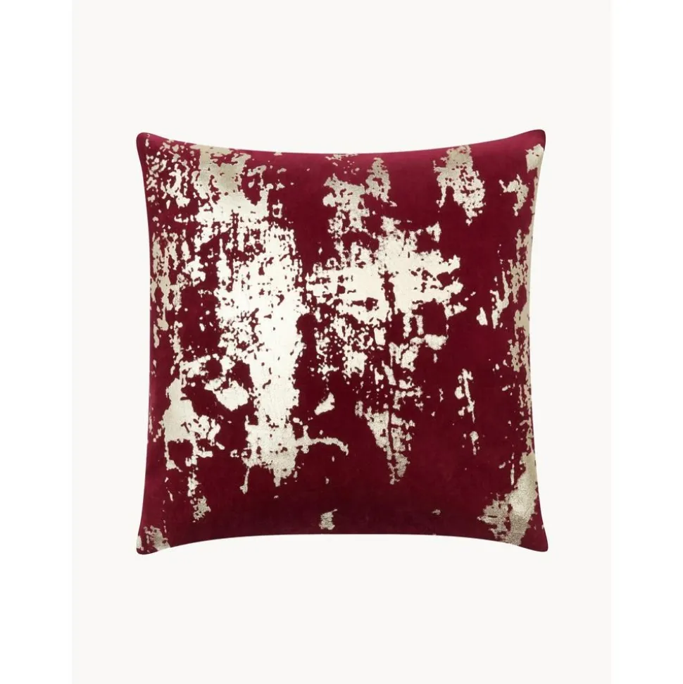 Copricuscino Vintage In Velluto Lucido Shiny