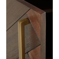 Credenza A Spina Di Pesce Con Ante E Finitura In Legno D'Acacia Class