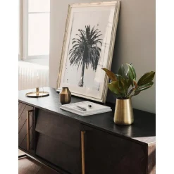 Credenza Bassa A Spina Di Pesce Con Finitura In Legno Di Acacia Class