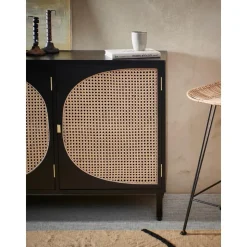 Credenza Fatta A Mano In Legno Sungkai Con Intreccio Viennese Lizzie