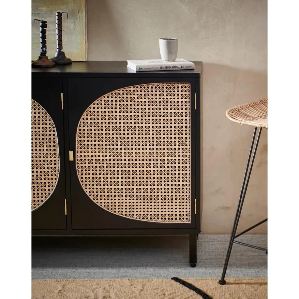 Credenza Fatta A Mano In Legno Sungkai Con Intreccio Viennese Lizzie