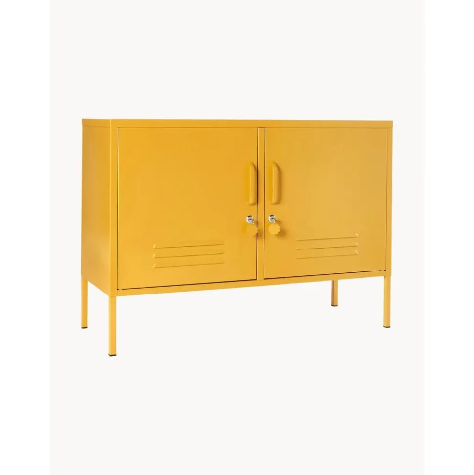 Credenza In Metallo Con Ante Mustard