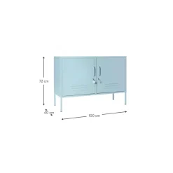 Credenza In Metallo Con Ante Mustard