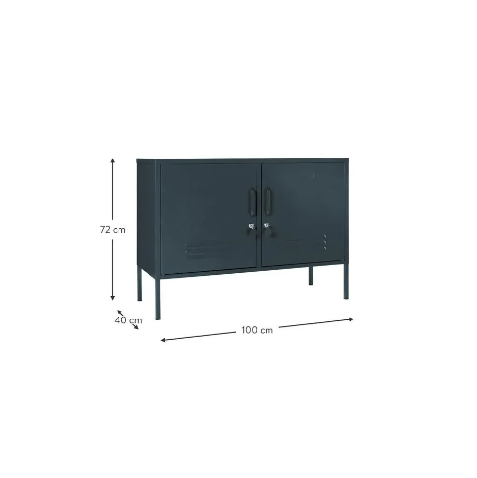 Credenza In Metallo Con Ante Midi