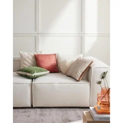 Cuscino A Forma Di Scatola In Velluto Con Bordino Tia