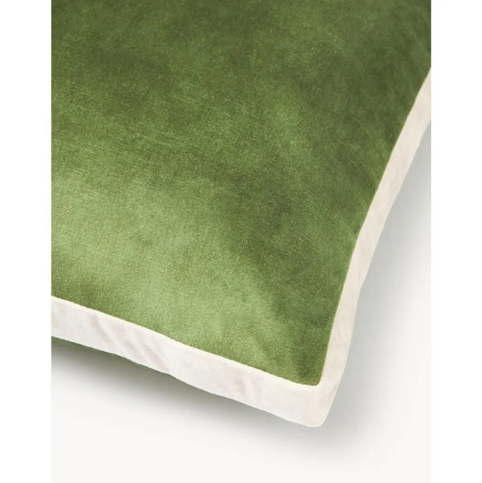 Cuscino A Forma Di Scatola In Velluto Con Bordino Tia