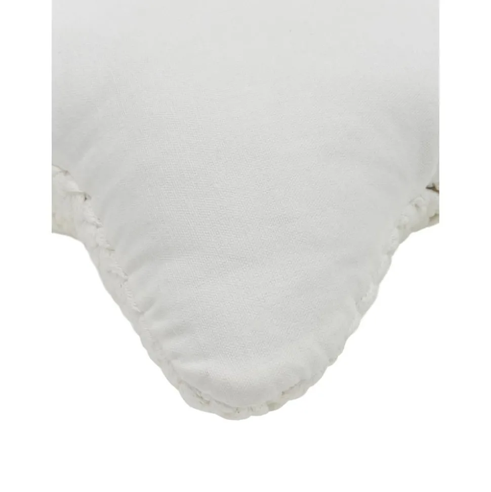 Cuscino A Maglia Grossa Bianca Sparkle